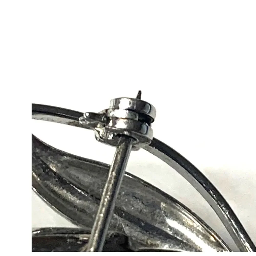 Antique 1940's Carl Schraysshuen‎ Trumpet Flower Brooch Sterling Pat. 130141